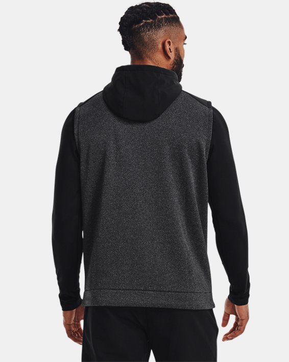 Men's UA Storm SweaterFleece Vest, Black, pdpMainDesktop image number 1